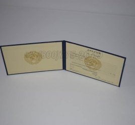 Диплом Техникума Советского Союза 1993г в Омске